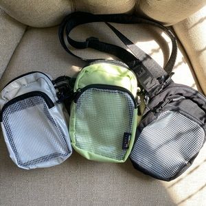 American Eagle Outfitters Mini Sling Crossbody Bag x3 bags - silver/black/green